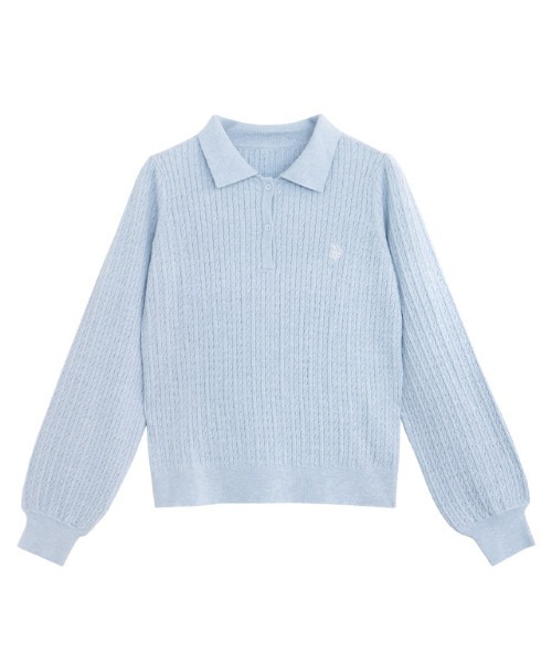 【U.S.POLO ASSN.】ケーブルポロニット（ニット/セーター）｜Pierrot（ピエロ）