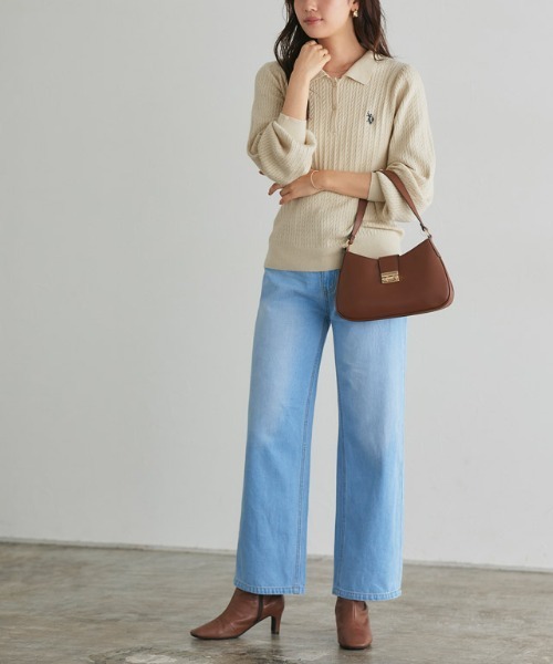 【U.S.POLO ASSN.】ケーブルポロニット（ニット/セーター）｜Pierrot（ピエロ）