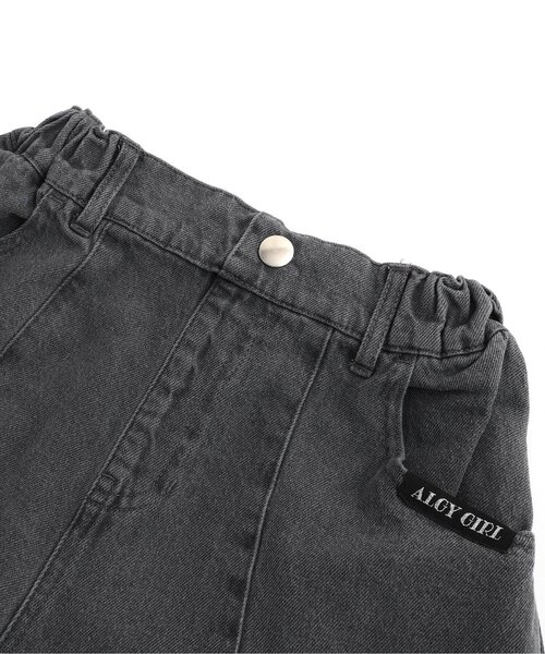 algy(アルジー)の「スソデザインデニムショーパン(デニムパンツ・キッズ・サックスブルー/ブラック/グレー・SMALL/MEDIUM/X-SMALL/XX-SMALL)」の12枚目の写真
