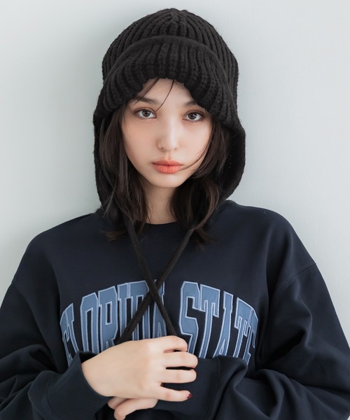 ニットフライトキャップ（ニットキャップ/ビーニー）｜coca（coca