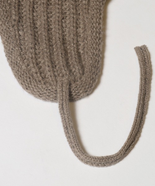 coca（coca）（コカ）の「ニットフライトキャップ（ニットキャップ/ビーニー・レディース・ブラック/グレー/ベージュ・ONE SIZE）」の16枚目の写真