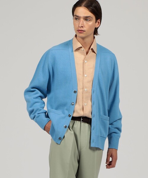 にく Glenmac カーディガン ジーロングラムウール Glenmac Vネックカーディガン｜トゥモローランド 公式通販