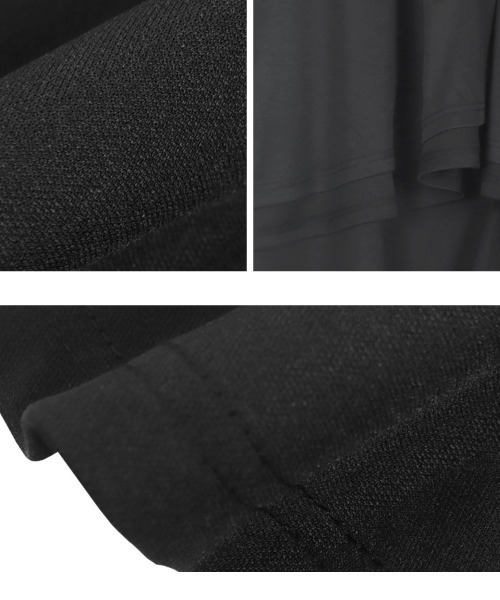 KOBE LETTUCE（コウベレタス）の「ノーカラーフレアペプラムジャケット（ノーカラージャケット・レディース・ブラック/モカ/ネイビー・M）」の6枚目の写真