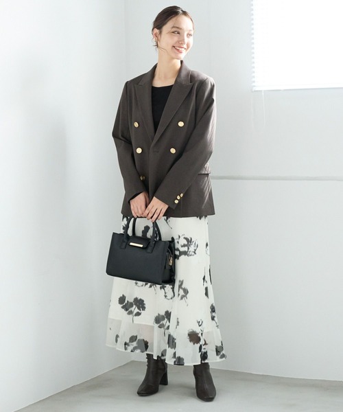 Andemiu（アンデミュウ）の「【WEB限定サイズ】クルーインナーカット247823（Tシャツ/カットソー・レディース・ブラック/オフホワイト・FREE/ﾌﾘ-）」の18枚目の写真