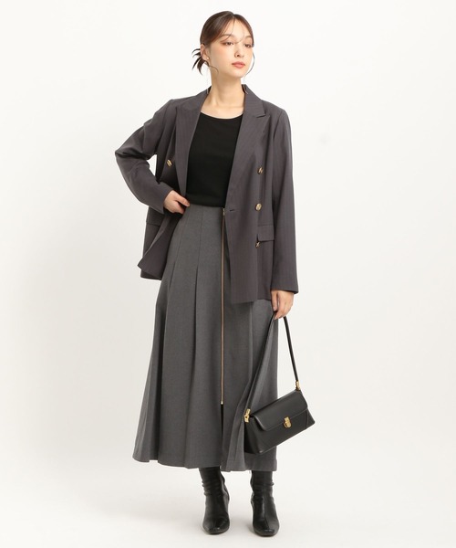 Andemiu（アンデミュウ）の「【WEB限定サイズ】クルーインナーカット247823（Tシャツ/カットソー・レディース・ブラック/オフホワイト・FREE/ﾌﾘ-）」の13枚目の写真