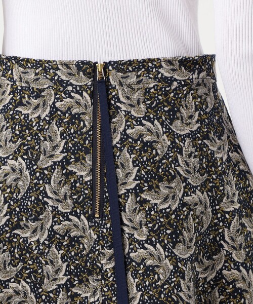 【セール】コットンポリエステルプリント Aラインロングスカート（スカート）｜SOULEIADO（ソレイアード）