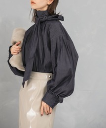 URBAN RESEARCH ROSSO WOMEN | タイ付デニムタックシャツ(シャツ/ブラウス)