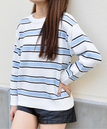 タグ付き新品】エムズグレーシー♡ベルスリーブ ボーダー柄
