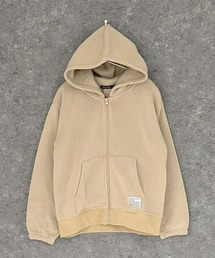 THE CASUAL（カジュアル）の「綿タッチ　裏起毛　ちょいBIG ZIPパーカー（パーカー）」
