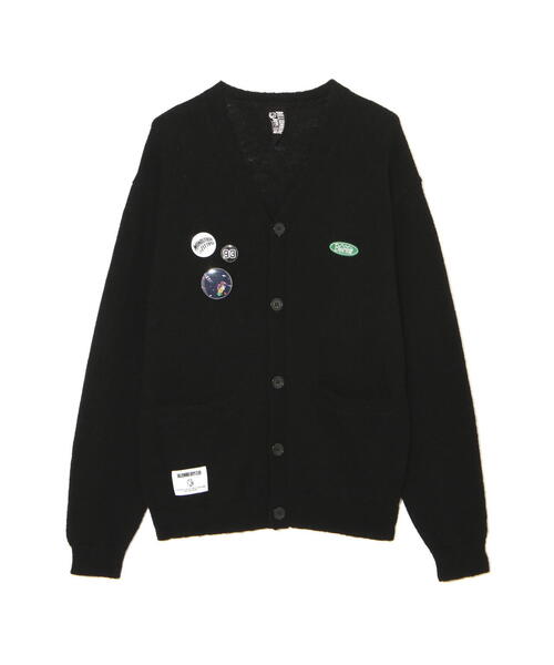 BILLIONAIRE BOYS CLUB×MANASTASH/ビリオネア・ボーイズ・クラブ×マナスタッシュ BBC MOHAIR CARDIGAN WITH BADGE モヘアカーディガン ウィズ バッジ（カーディガン/ボレロ）｜BILLIONAIRE BOYS CLUB（ビリオネア・ボーイズ・クラブ）