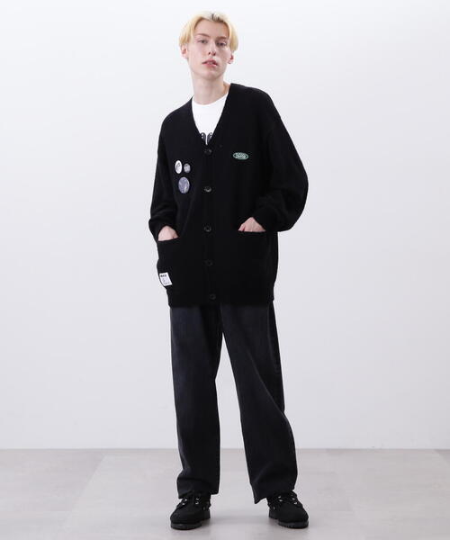 BILLIONAIRE BOYS CLUB×MANASTASH/ビリオネア・ボーイズ・クラブ×マナスタッシュ BBC MOHAIR CARDIGAN WITH BADGE モヘアカーディガン ウィズ バッジ（カーディガン/ボレロ）｜BILLIONAIRE BOYS CLUB（ビリオネア・ボーイズ・クラブ）