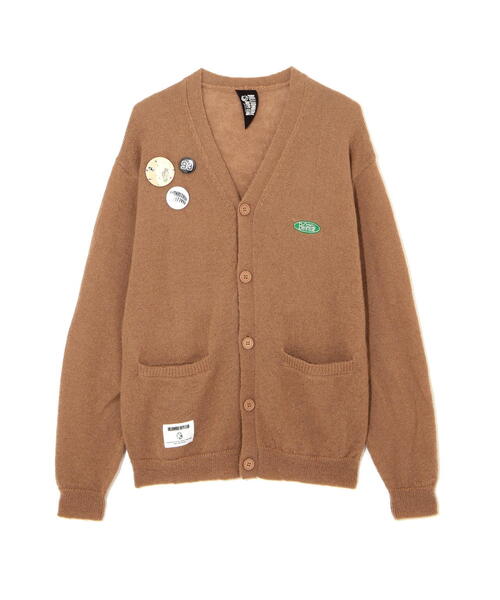 BILLIONAIRE BOYS CLUB×MANASTASH/ビリオネア・ボーイズ・クラブ×マナスタッシュ BBC MOHAIR CARDIGAN WITH BADGE モヘアカーディガン ウィズ バッジ（カーディガン/ボレロ）｜BILLIONAIRE BOYS CLUB（ビリオネア・ボーイズ・クラブ）