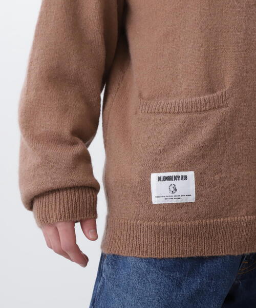 BILLIONAIRE BOYS CLUB×MANASTASH/ビリオネア・ボーイズ・クラブ×マナスタッシュ BBC MOHAIR CARDIGAN WITH BADGE モヘアカーディガン ウィズ バッジ（カーディガン/ボレロ）｜BILLIONAIRE BOYS CLUB（ビリオネア・ボーイズ・クラブ）