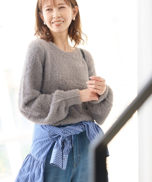 ROPE' PICNIC（ロペピクニック）の「ふわふわフェザーショート丈ニット