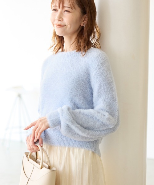 ROPE' PICNIC（ロペピクニック）の「ふわふわフェザーショート丈ニット