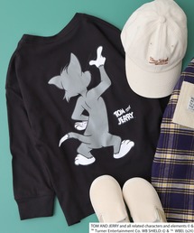 Tom＆Jerry（トムアンドジェリー）の「TOM&JERRY バックプリント オーバーTシャツ KIDS（Tシャツ/カットソー・キッズ）」