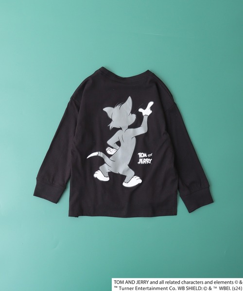 Tom&Jerry(トムアンドジェリー)の「TOM&JERRY バックプリント オーバーTシャツ KIDS(Tシャツ/カットソー・キッズ・チャコール/ベージュ/パープル/オフホワイト/杢グレー/ダークグリーン/ホワイト系1/ブラック/オレンジ/ベージュ系1/ホワイト系3/チャコールグレー/ネイビー/ダークグリーン系1/ブラック系1/ホワイト系2・120/130/140/150/160/110)」の18枚目の写真