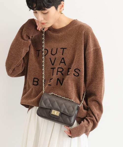 AULENTTI（オウレンティ）の「BARNYARDSTORM / レザーキルティングバッグ　AULENTTI(オウレンティ)（ハンドバッグ・レディース・モカ/レッド・FREE）」の3枚目の写真