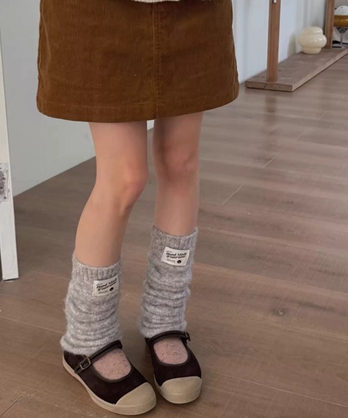 セール】【7色展開】40cm タグレッグウォーマー/ニットカバー（レッグ