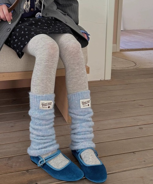 セール】【7色展開】40cm タグレッグウォーマー/ニットカバー（レッグ