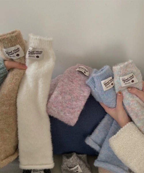 セール】【7色展開】40cm タグレッグウォーマー/ニットカバー（レッグ