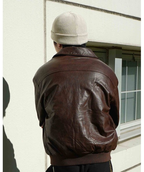 Noen（ノエン）の「フェイクレザージップブルゾン（ライダース