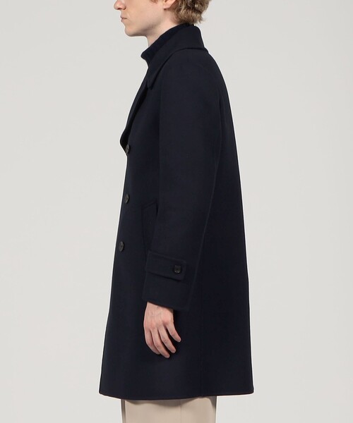 セール】ウールメルトン ダブルフェイス ダブルブレステッド 6B コート