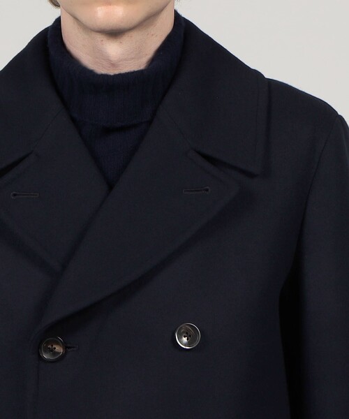 セール】ウールメルトン ダブルフェイス ダブルブレステッド 6B コート