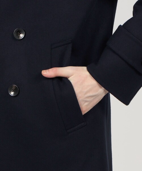 セール】ウールメルトン ダブルフェイス ダブルブレステッド 6B コート