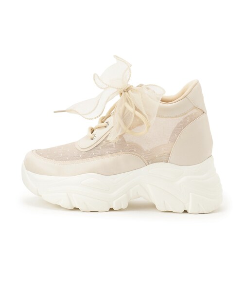 ESPERANZA（エスペランサ）の「きゅんフィットインソールチュールリボンスニーカー（スニーカー・レディース・ブラック系8/ピンク系9/アイボリー系8・L/LL/M/S）」の21枚目の写真