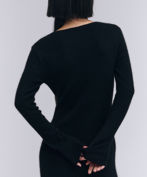DEEP SLIT KNIT DRESS/ディープスリットニットドレス DEEP SLIT KNIT DRESS/ディープスリットニットドレス