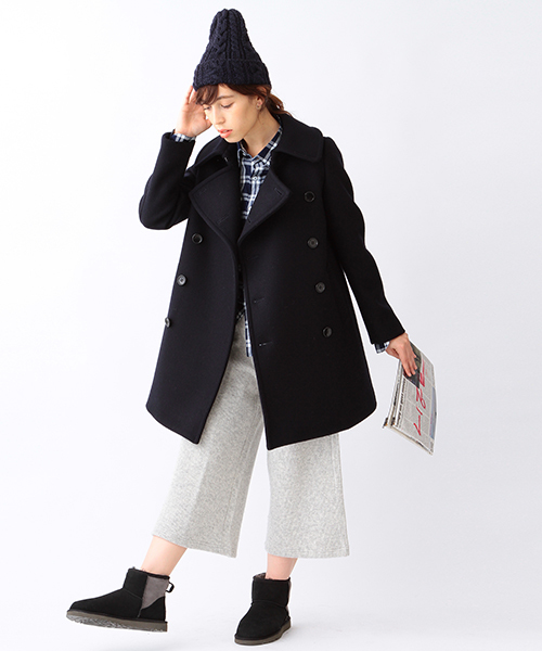 Ray BEAMS（レイビームス）の「Ray BEAMS / ミニアゼ ニット クロップドパンツ（その他パンツ・レディース・ライトグレー/チャコールグレー・ONE SIZE）」の15枚目の写真