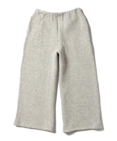 Ray BEAMS（レイビームス）の「Ray BEAMS / ミニアゼ ニット クロップドパンツ（その他パンツ・レディース・ライトグレー/チャコールグレー・ONE SIZE）」の3枚目の写真