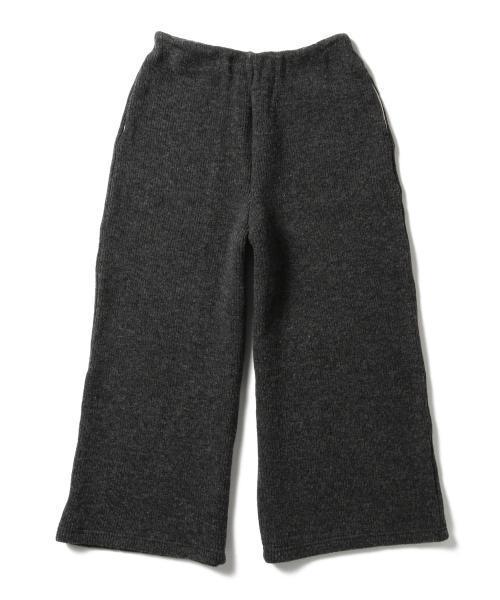 Ray BEAMS（レイビームス）の「Ray BEAMS / ミニアゼ ニット クロップドパンツ（その他パンツ・レディース・ライトグレー/チャコールグレー・ONE SIZE）」の4枚目の写真