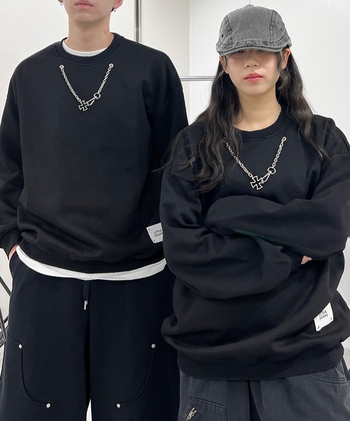 Figments(フィグメンツ)の「メタルチェーンスウェット(スウェット・レディース・ブラック・LARGE/X-LARGE)」の10枚目の写真