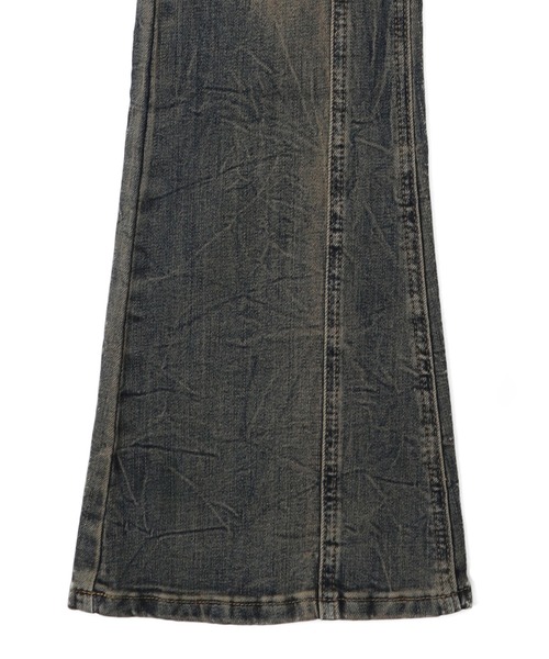 dispark（ディスパーク）の「DISPARK/スタッズフレアデニム（デニムパンツ・レディース・ブルー系1・FREE）」の10枚目の写真