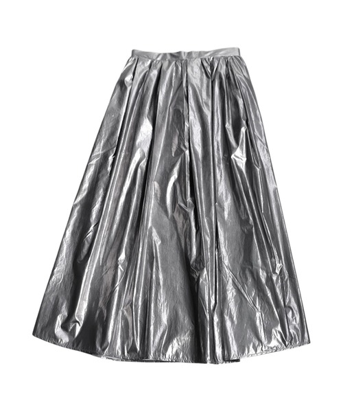 antiqua(アンティカ)の「メタリックフレアスカート(スカート・レディース・シルバー/ブラック・ONESIZE)」の15枚目の写真