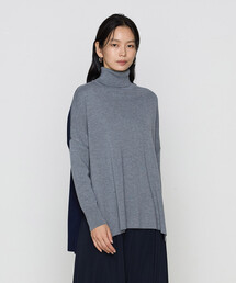 ウール混ポリエステル プルオーバー
