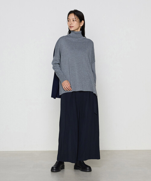 COMME CA(コムサ)の「ウール混ポリエステル プルオーバー(ニット/セーター・レディース・グレー系その他/ブラック系その他・9号)」の3枚目の写真