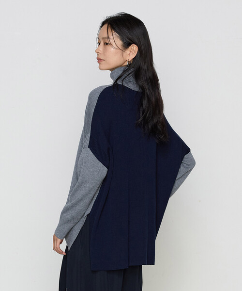 COMME CA(コムサ)の「ウール混ポリエステル プルオーバー(ニット/セーター・レディース・グレー系その他/ブラック系その他・9号)」の6枚目の写真