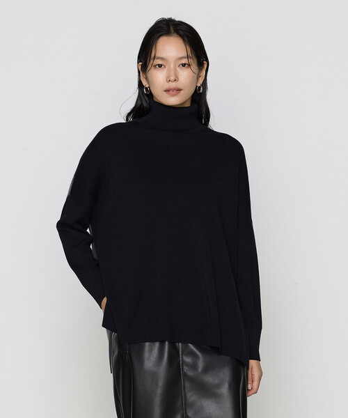 COMME CA(コムサ)の「ウール混ポリエステル プルオーバー(ニット/セーター・レディース・グレー系その他/ブラック系その他・9号)」の9枚目の写真