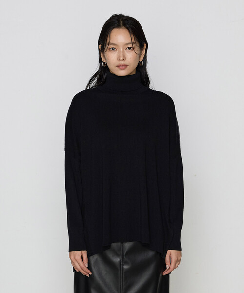 COMME CA(コムサ)の「ウール混ポリエステル プルオーバー(ニット/セーター・レディース・グレー系その他/ブラック系その他・9号)」の10枚目の写真