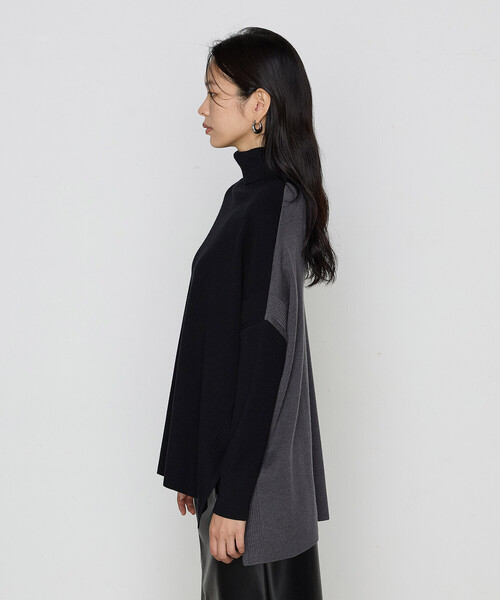 COMME CA(コムサ)の「ウール混ポリエステル プルオーバー(ニット/セーター・レディース・グレー系その他/ブラック系その他・9号)」の11枚目の写真