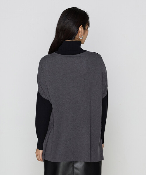 COMME CA(コムサ)の「ウール混ポリエステル プルオーバー(ニット/セーター・レディース・グレー系その他/ブラック系その他・9号)」の12枚目の写真