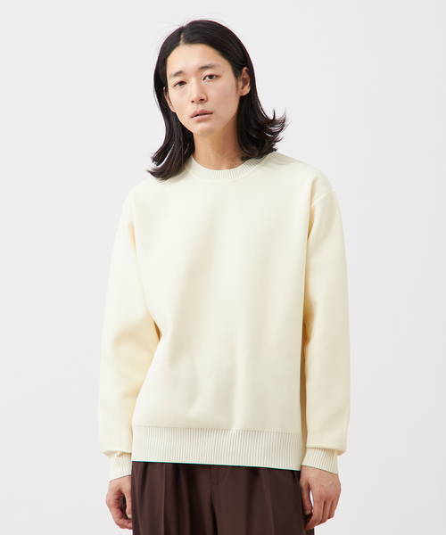 セール】ハーフミラノリブ クルーネックニット（ニット/セーター