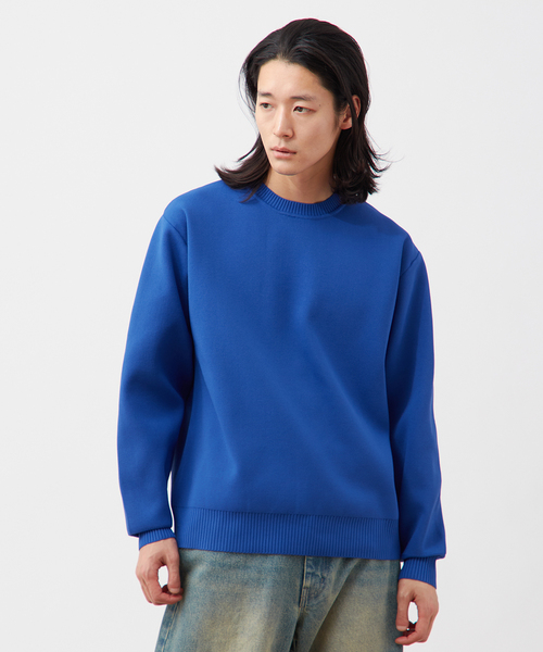 セール】ハーフミラノリブ クルーネックニット（ニット/セーター