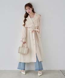 one after another NICE CLAUP | チュールトレンチコート(トレンチコート)