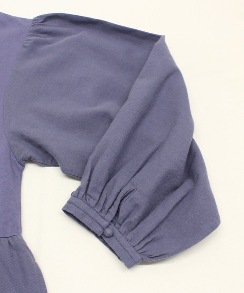 RNA-N(アールエヌエーエヌ)の「M2403 天竺布帛コンビワンピース(ワンピース・レディース・ブルーパープル/ブラック/アイボリー・FREE)」の12枚目の写真