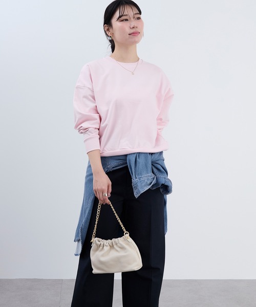 AULENTTI(オウレンティ)の「【AULENTTI】別注-チェーンショルダーバッグ-SHOULDER CHAIN BAG(ショルダーバッグ・レディース・ブラック/オフホワイト・FREE)」の8枚目の写真