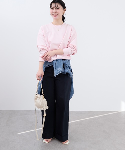 AULENTTI(オウレンティ)の「【AULENTTI】別注-チェーンショルダーバッグ-SHOULDER CHAIN BAG(ショルダーバッグ・レディース・ブラック/オフホワイト・FREE)」の11枚目の写真